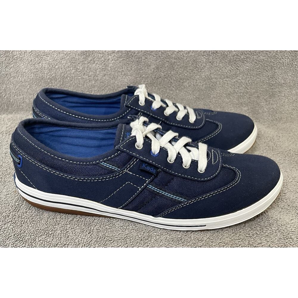 keds women shoes size 8 Blue Canvas Lace Up